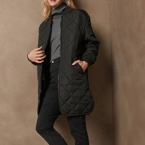 Banana Republic Long Quilted Jacket